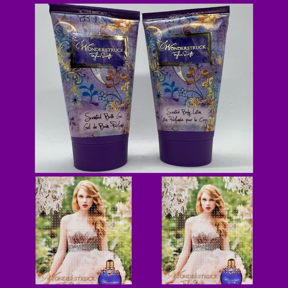 New Taylor Swift Wonderstruck Scented Bath Gel, Body Lotion, & 2 Scented Tatoos